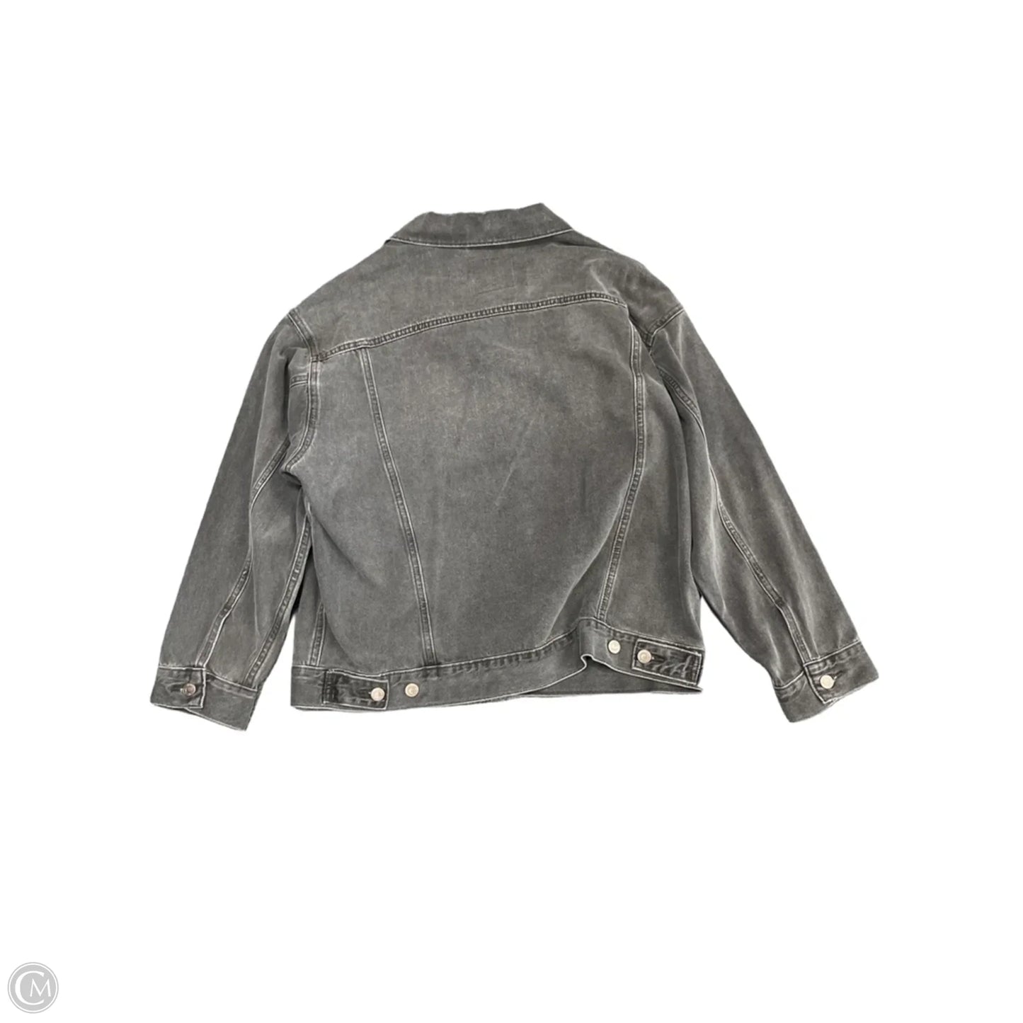 Jacket Denim By Levis In Grey, Size: M