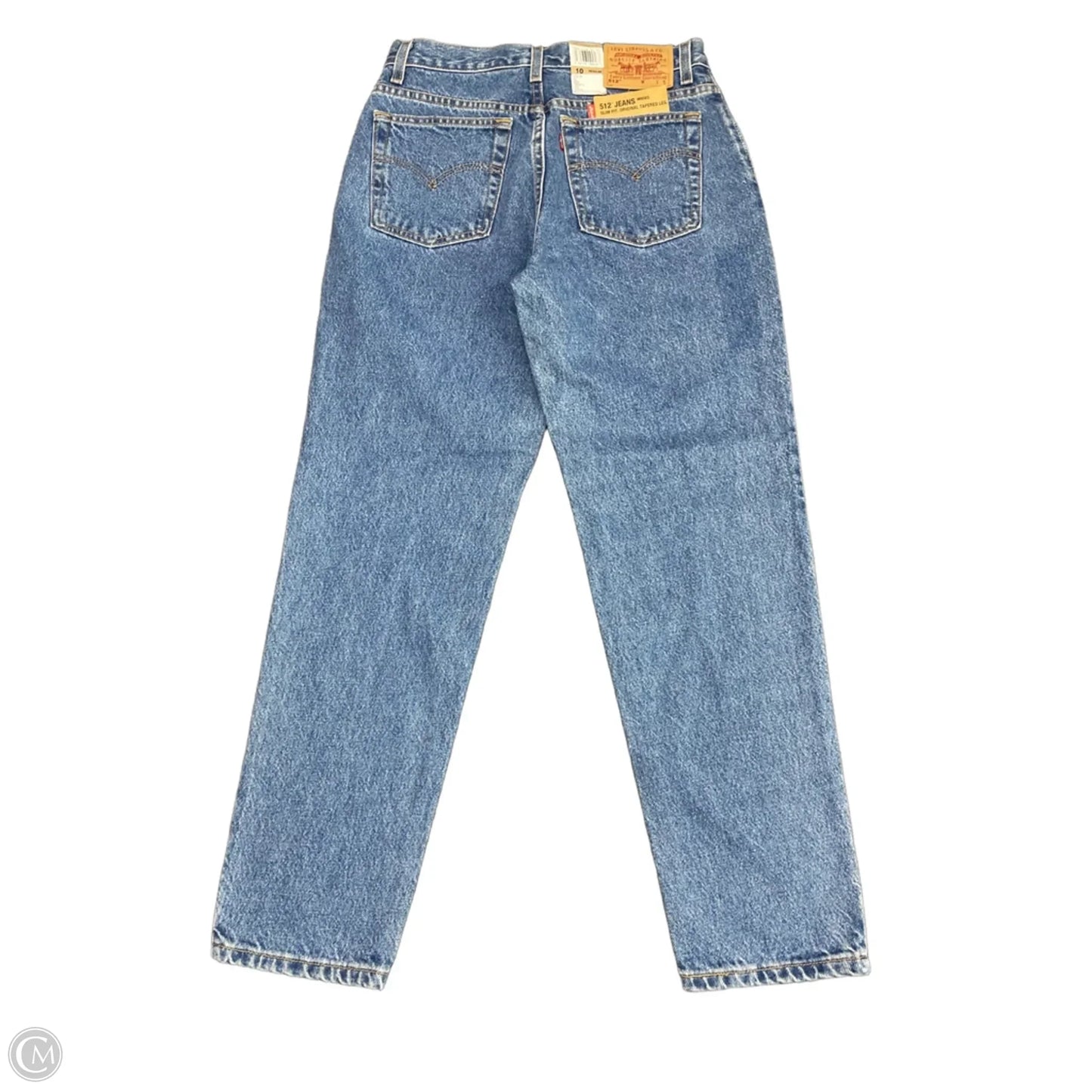 Jeans Straight By Levis In Blue Denim, Size: 10p