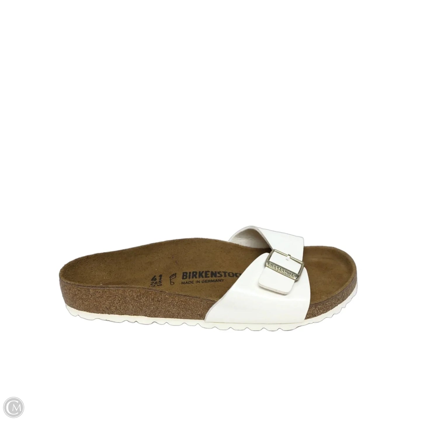 Sandals Flats By Birkenstock In White, Size: 10