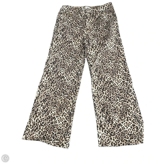 Jeans Wide Leg By Loft In Animal Print, Size: 12