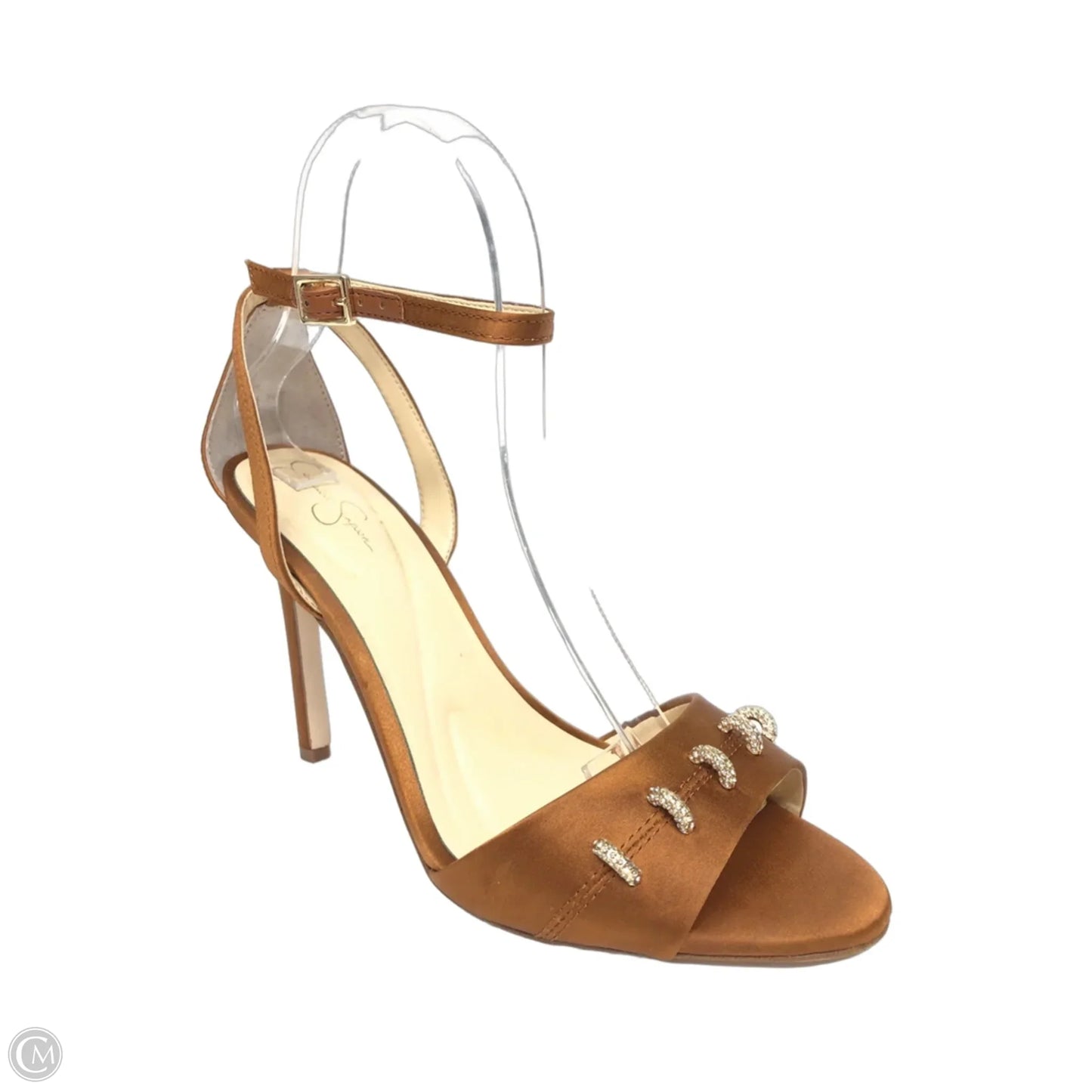 Shoes Heels Stiletto By Jessica Simpson In Bronze, Size: 8