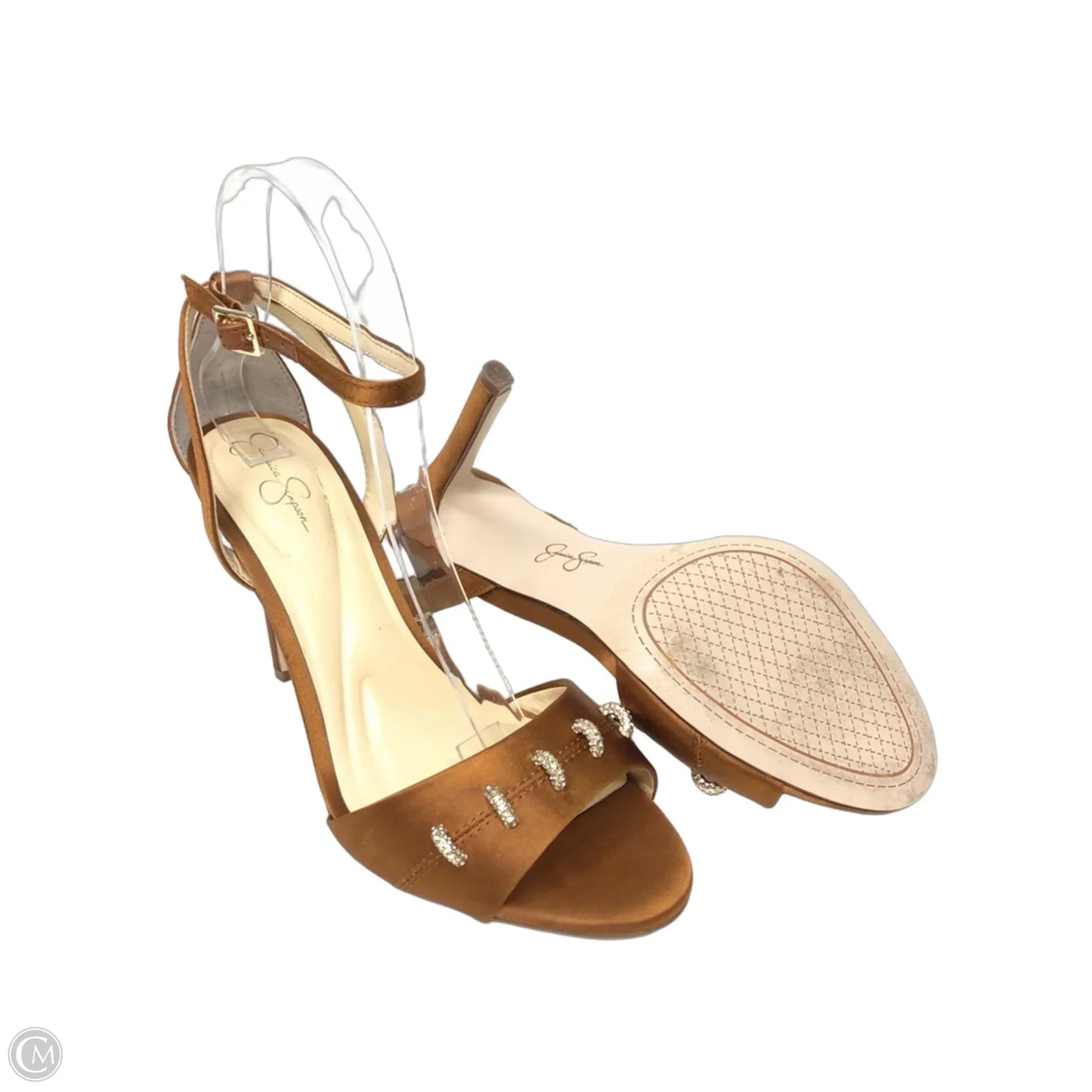 Shoes Heels Stiletto By Jessica Simpson In Bronze, Size: 8