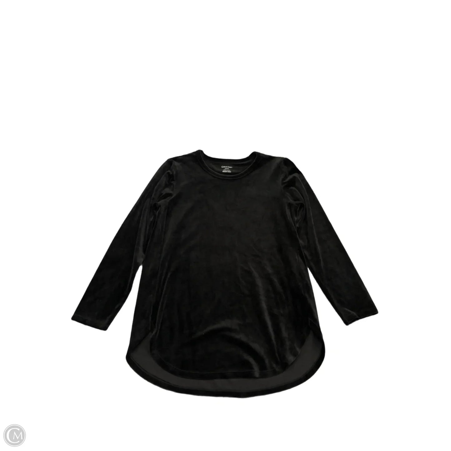 Tunic Long Sleeve By Calvin Klein In Black, Size: M