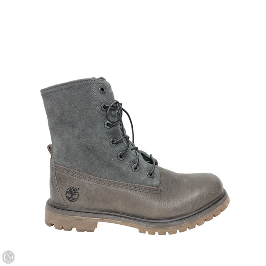 Boots Ankle Flats By Timberland In Brown & Grey, Size: 7.5