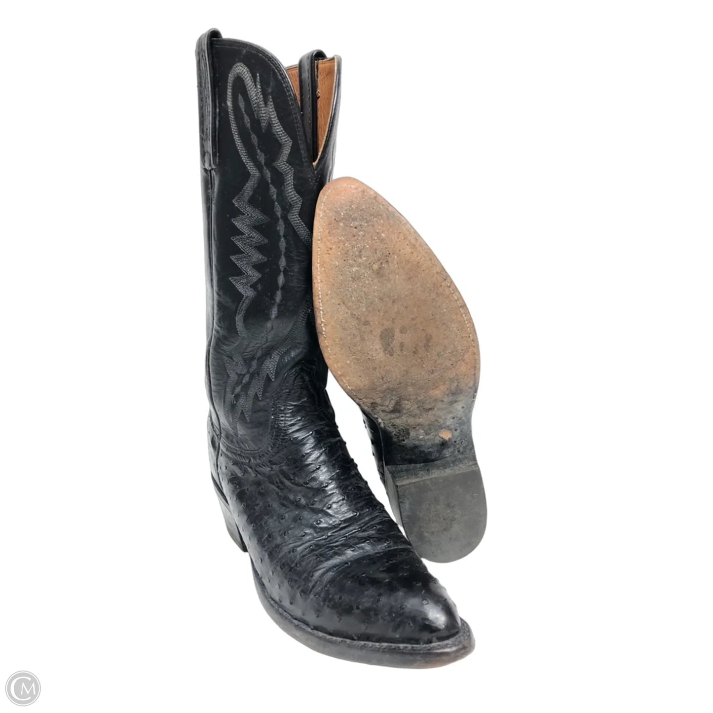 Boots Western By Lucchese In Black, Size: 7.5