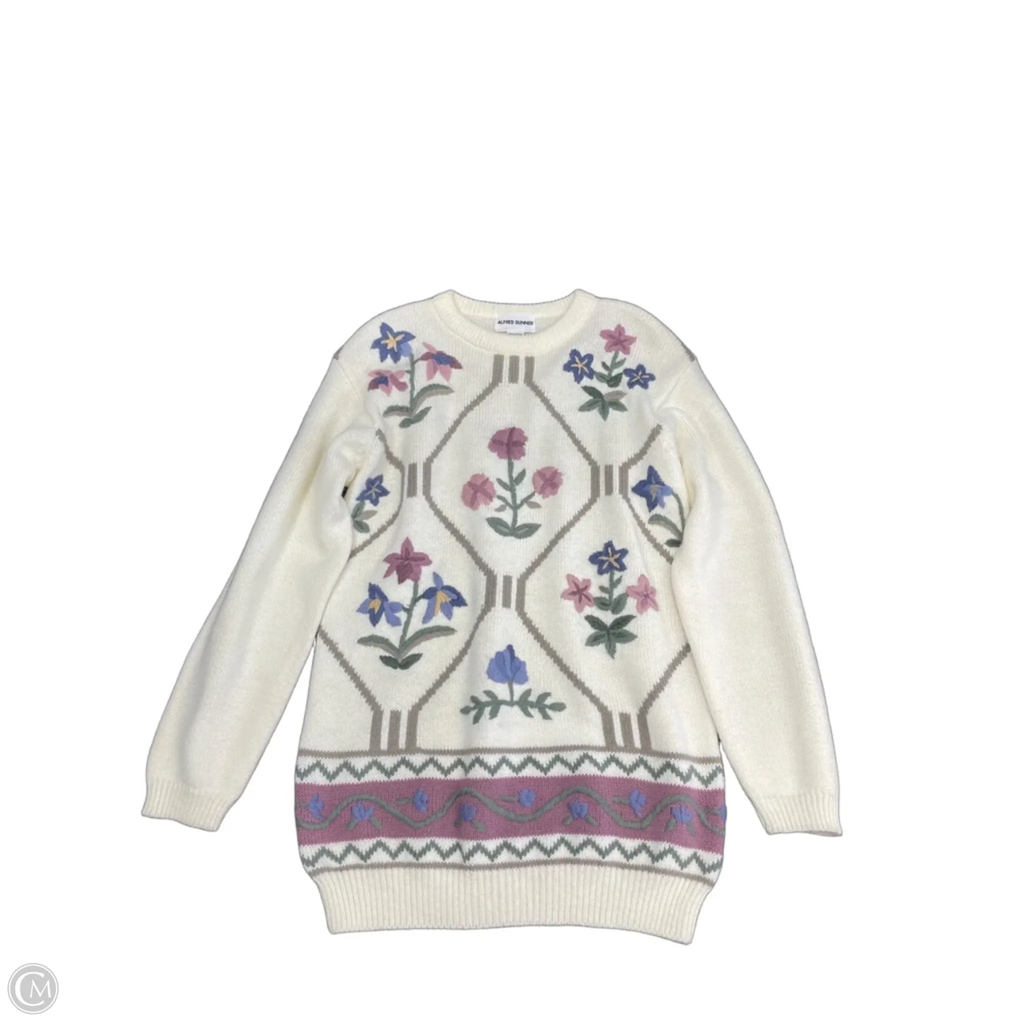 Sweater By Alfred Dunner In cream, Size: S