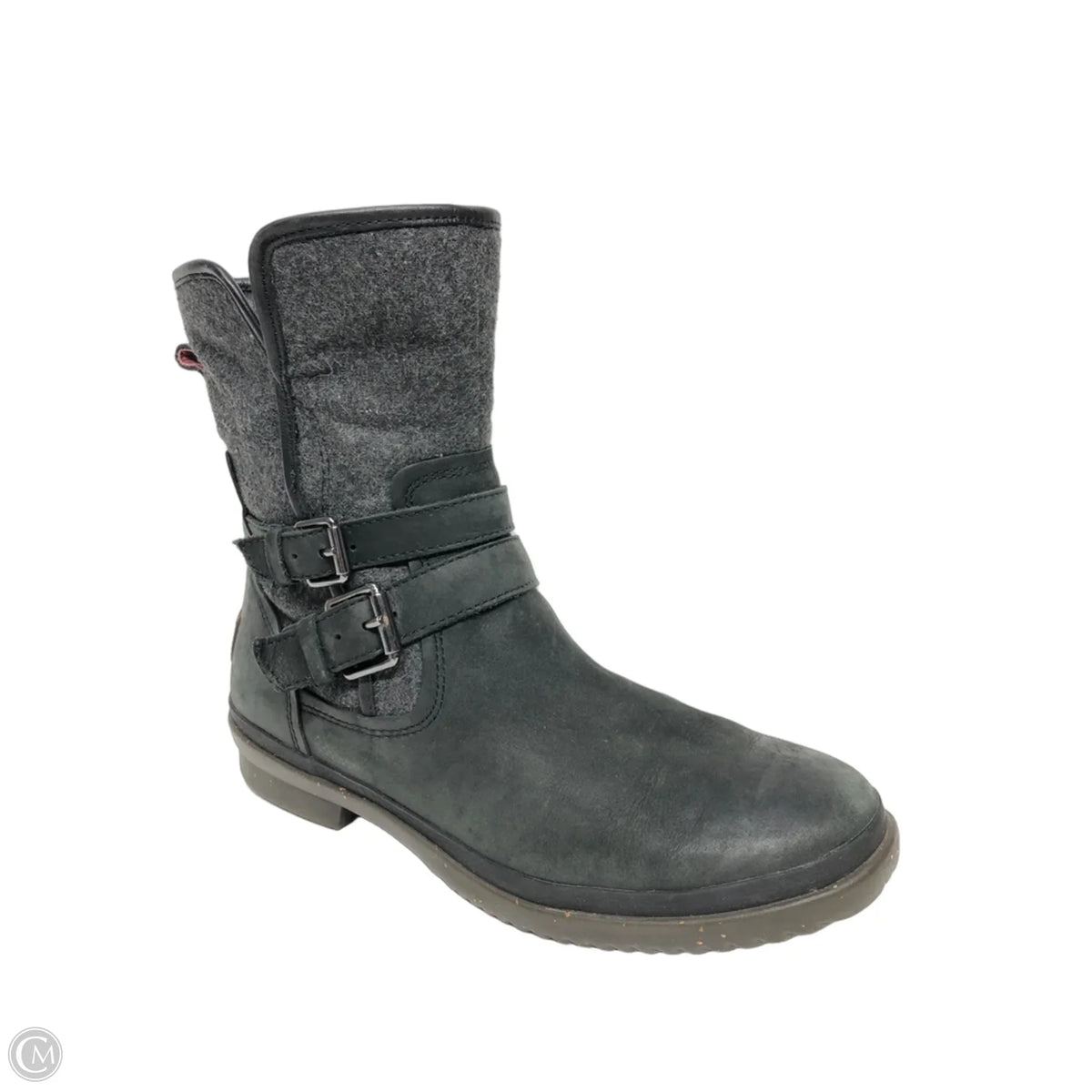 Boots Ankle Flats By Ugg In Black, Size: 8.5