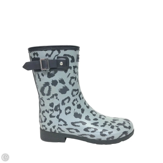 Boots Rain By Hunter In Blue & Grey, Size: 8