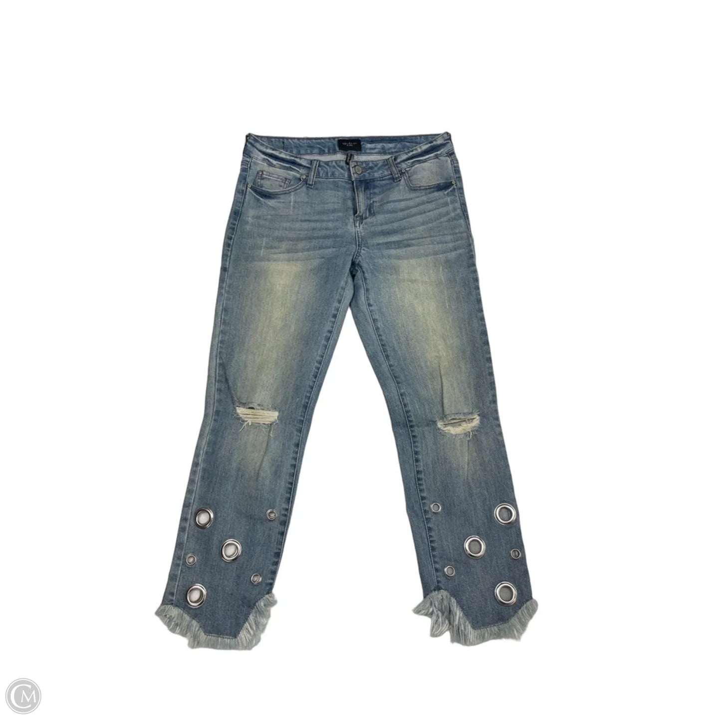 Jeans Cropped By Celebrity Pink In Blue Denim, Size: 6