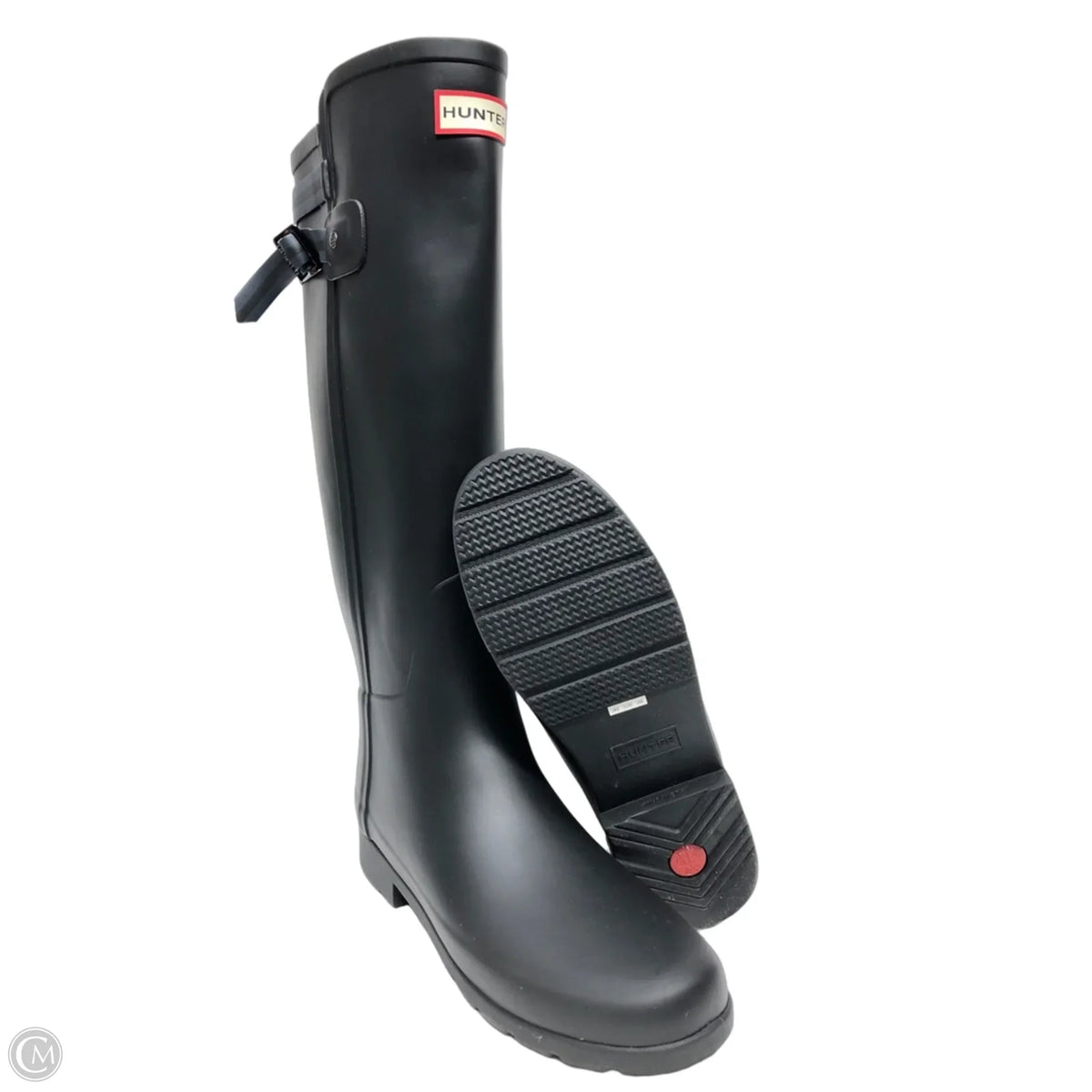 Boots Knee Flats By Hunter In Black, Size: 8