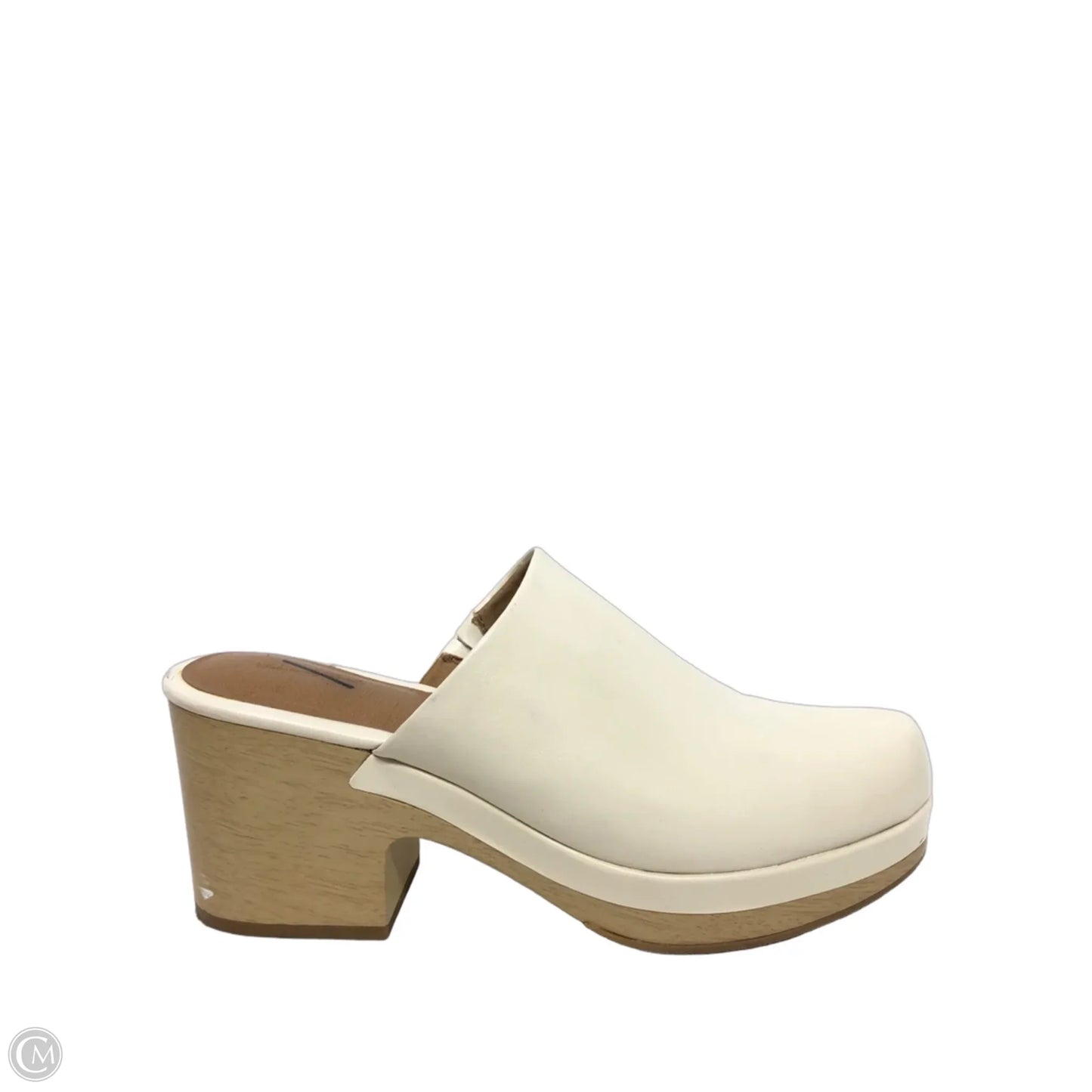Shoes Heels Block By Universal Thread In Cream, Size: 12