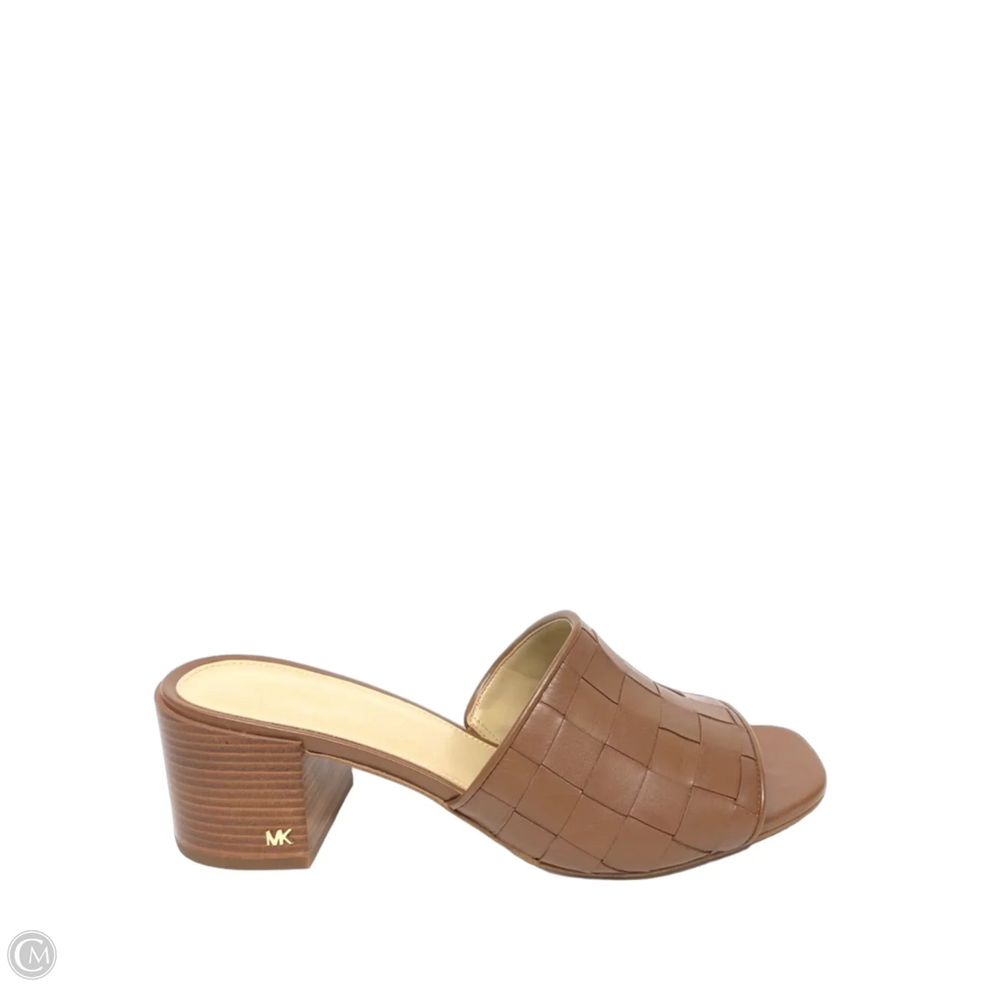 Sandals Heels Block By Michael By Michael Kors In Brown, Size: 9.5