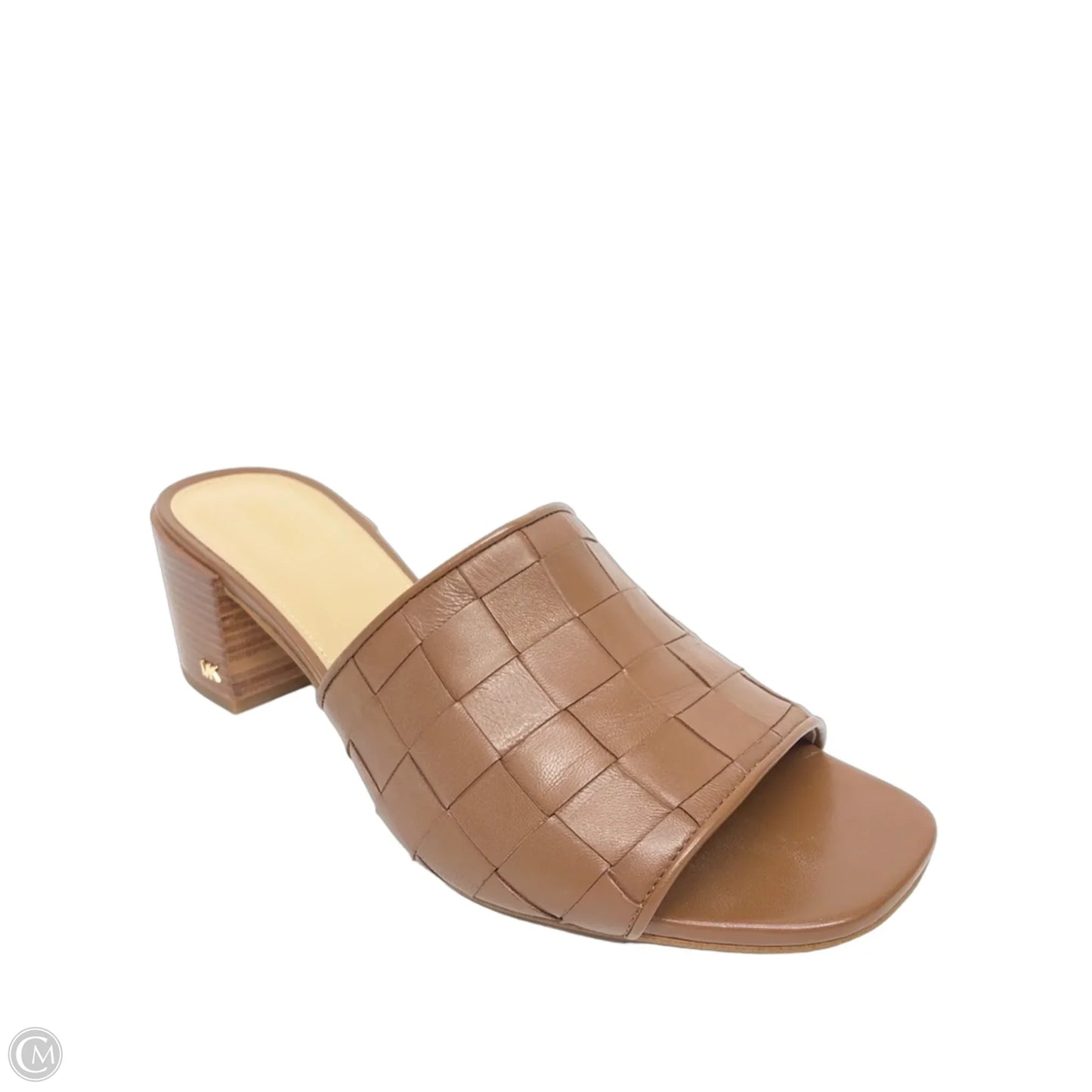 Sandals Heels Block By Michael By Michael Kors In Brown, Size: 9.5