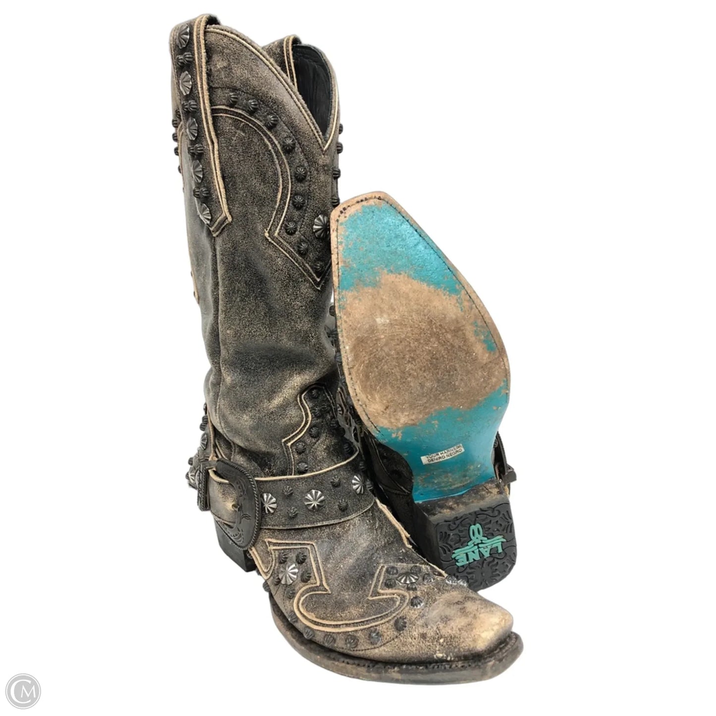 Boots Western By Cma In Black & Brown, Size: 8