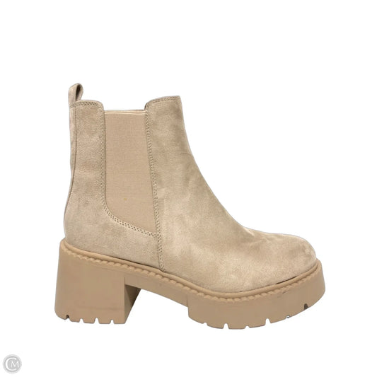 Boots Ankle Heels By Madden Girl In Beige, Size: 9