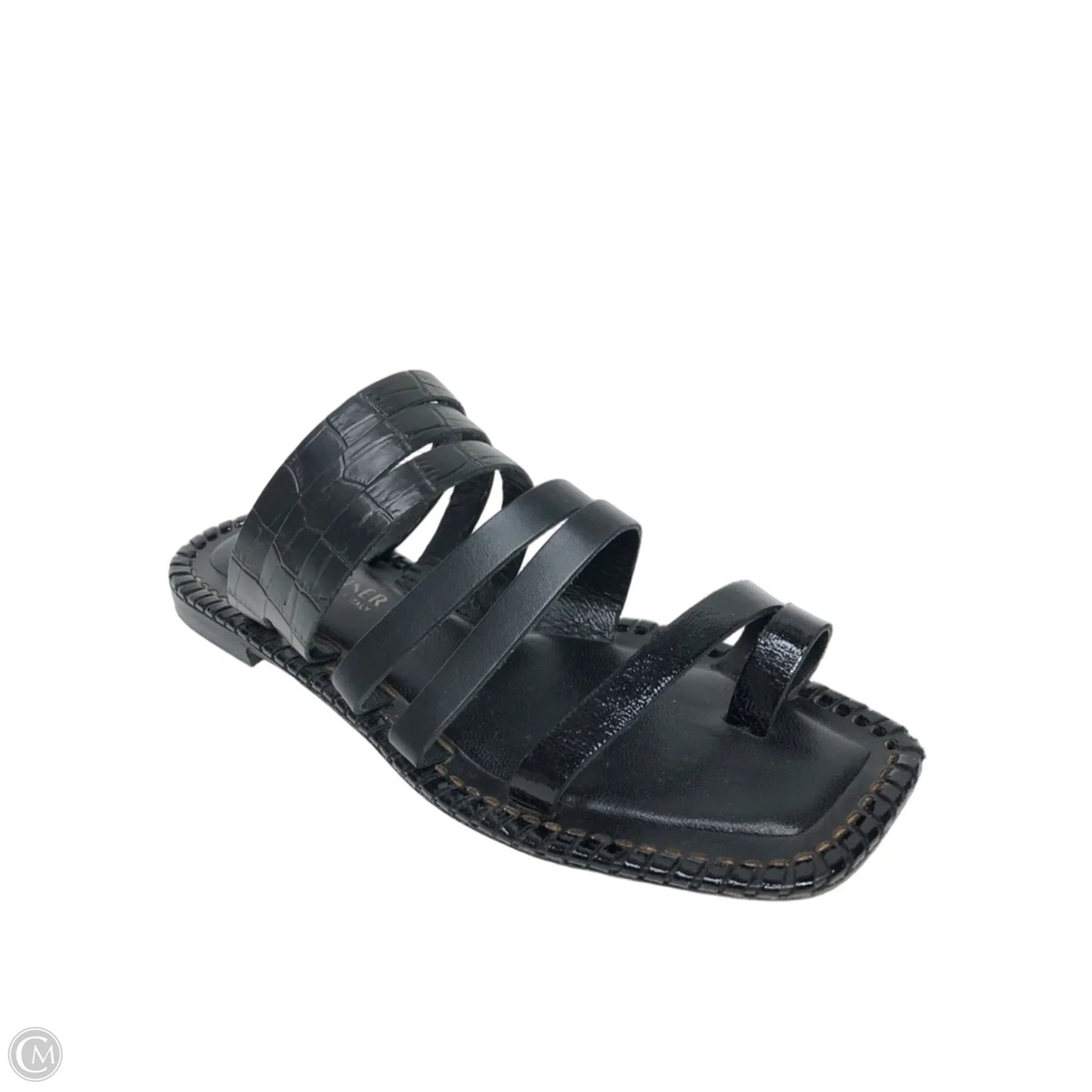 Sandals Flats By Donald Pliner In Black, Size: 6.5