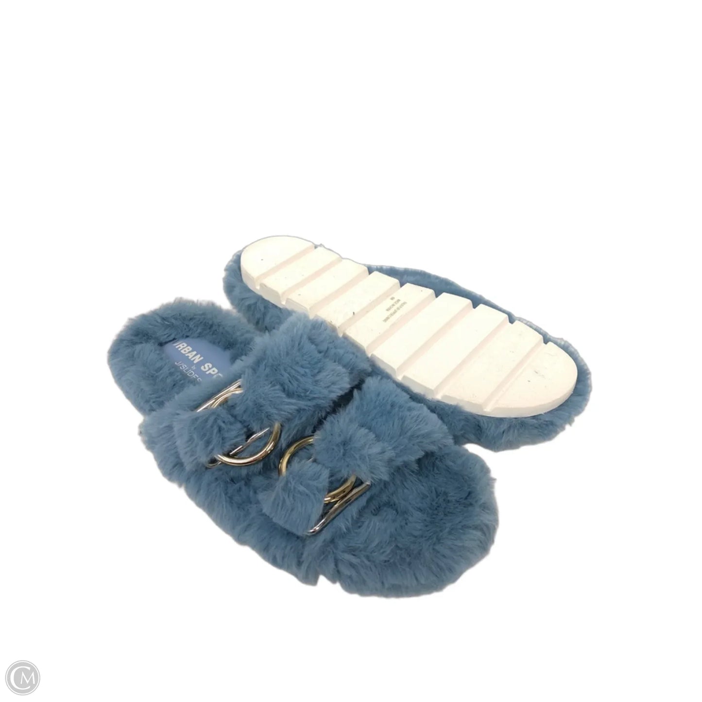 Slippers By J Slides In Blue, Size: 6