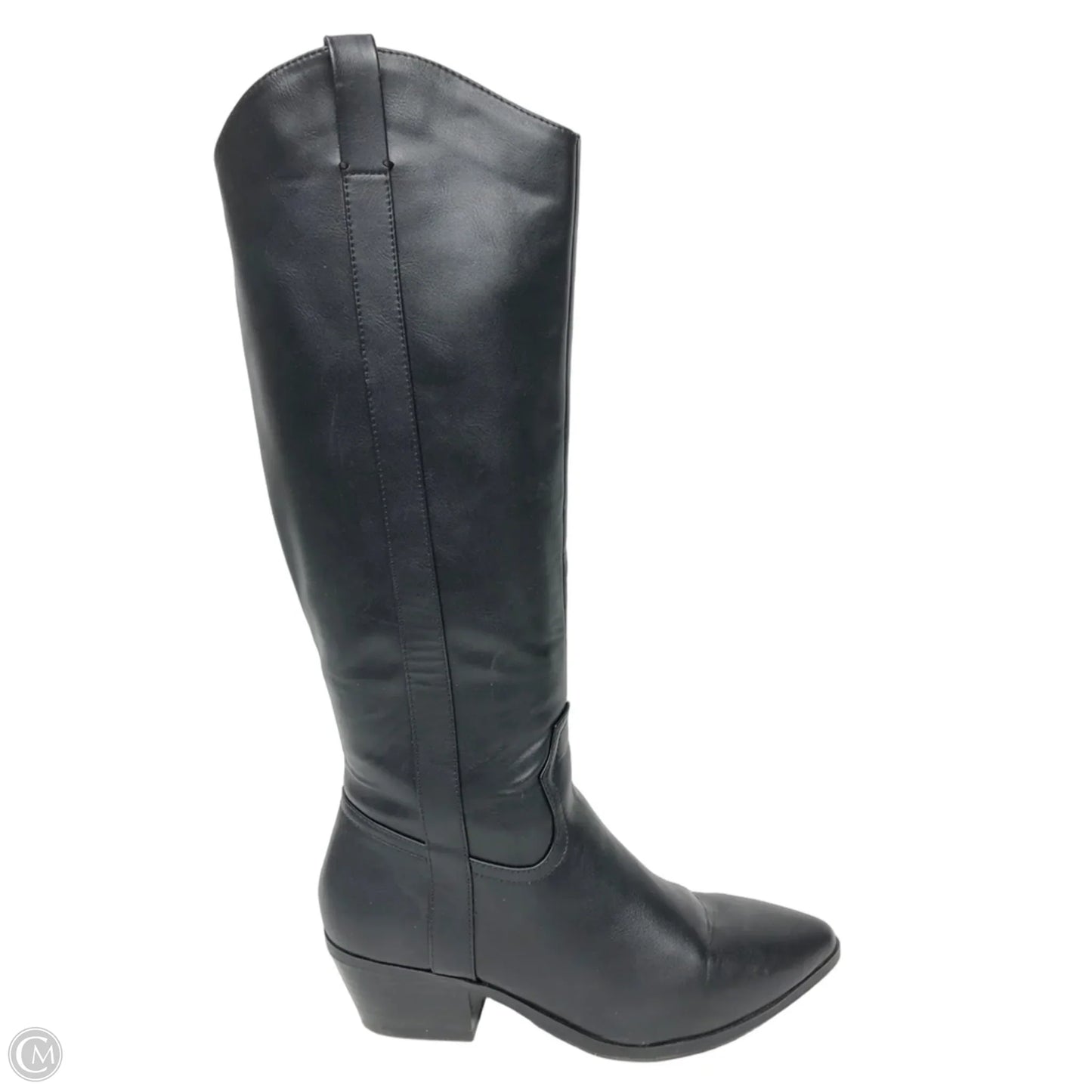 Boots Knee Heels By Universal Thread In Black, Size: 7