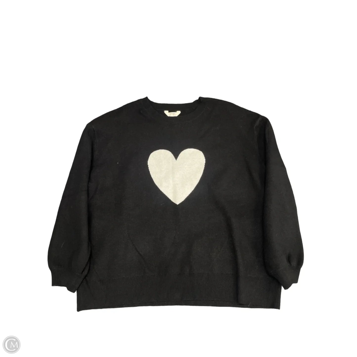 Sweater By Terra & Sky In Black, Size: 1x