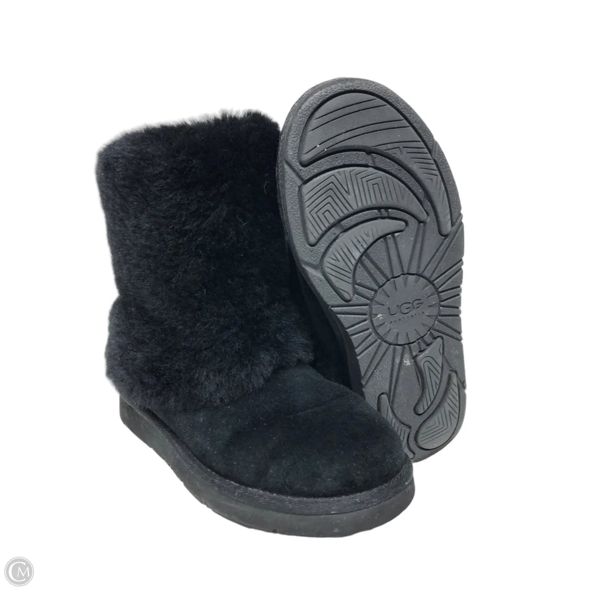 Boots Ankle Flats By Ugg In Black, Size: 6
