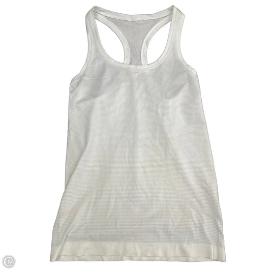 Athletic Tank Top By Lululemon In White, Size: 6