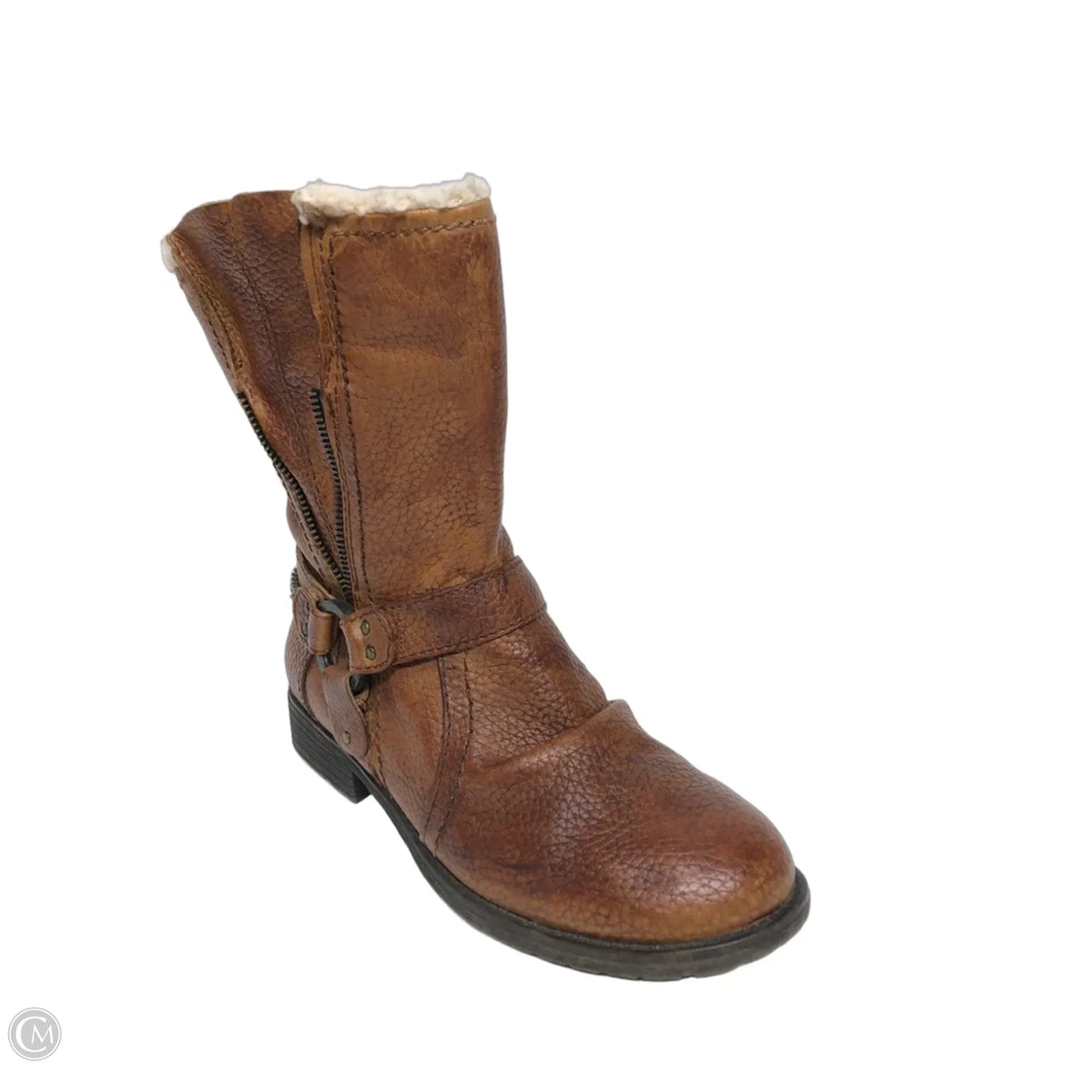 Boots Ankle Flats By Steve Madden In Brown, Size: 8