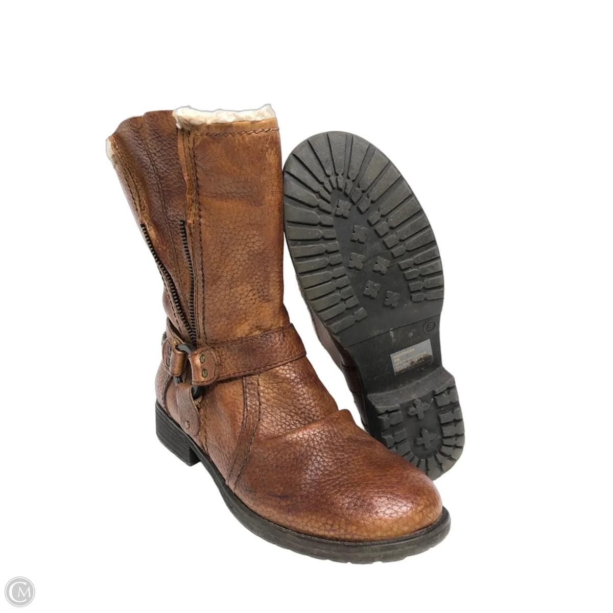 Boots Ankle Flats By Steve Madden In Brown, Size: 8