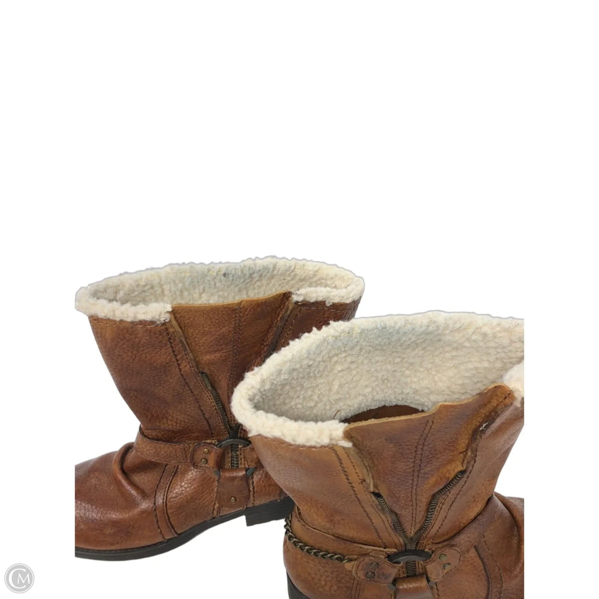 Boots Ankle Flats By Steve Madden In Brown, Size: 8