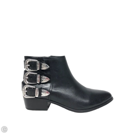 Boots Ankle Heels By Aldo In Black, Size: 7.5