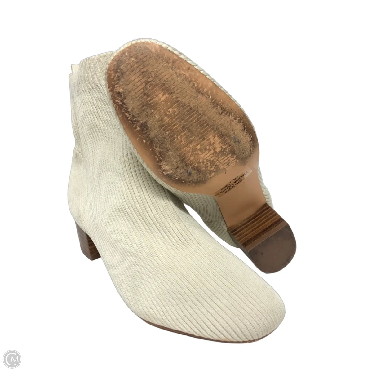 Boots Ankle Heels By Joie In Cream, Size: 9