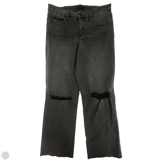 Jeans Boyfriend By Buckle Black In Black Denim, Size: 12