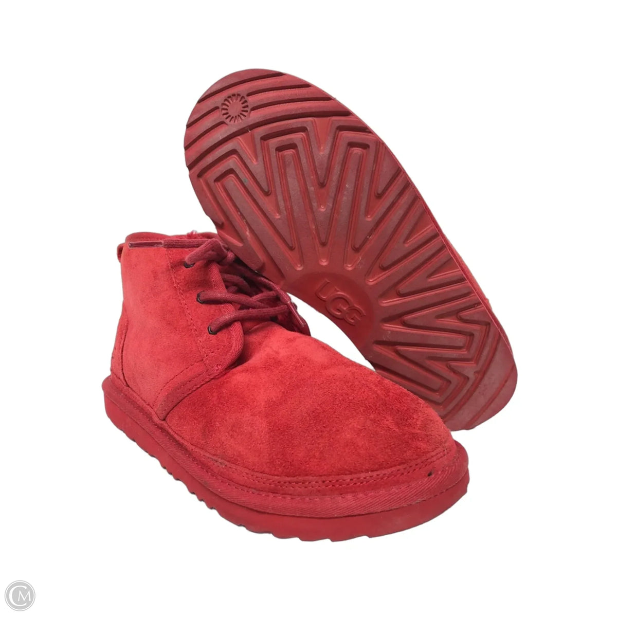 Boots Ankle Flats By Ugg In Red, Size: 7.5