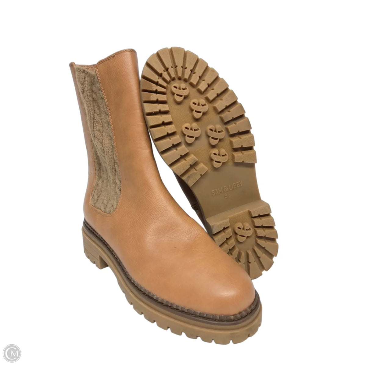 Boots Mid-calf Heels By Sam And Libby In Brown, Size: 9.5