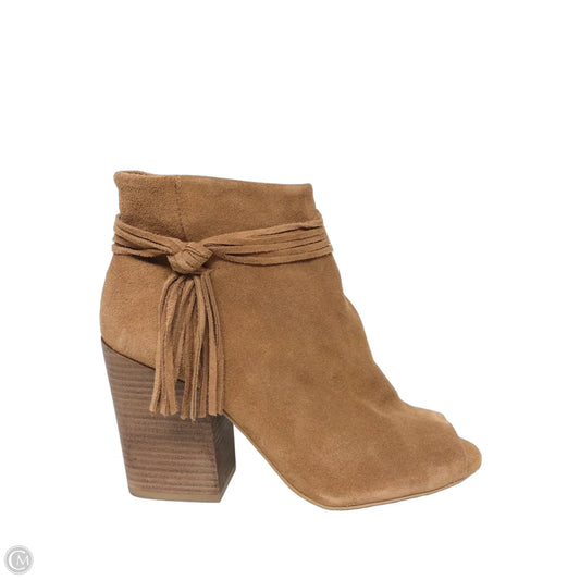 Boots Ankle Heels By Steve Madden In Brown, Size: 10