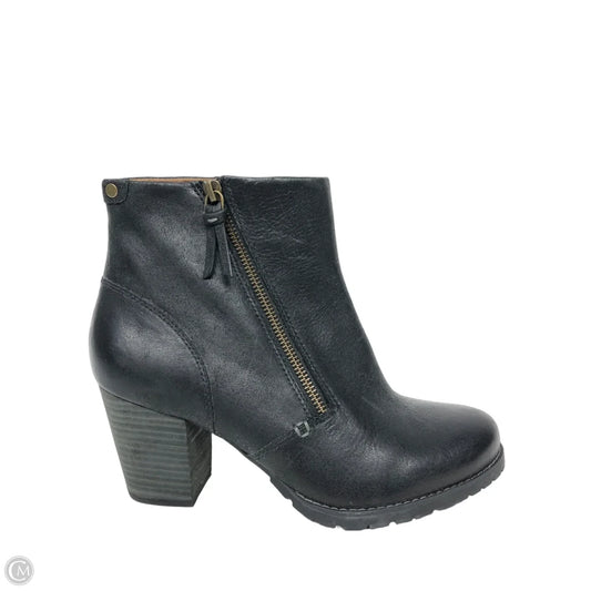 Boots Ankle Heels By Clarks In Black, Size: 9
