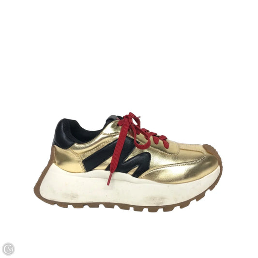 Shoes Sneakers Platform By Steve Madden In Gold, Size: 8.5