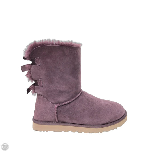 Boots Ankle Flats By Ugg In Purple, Size: 9