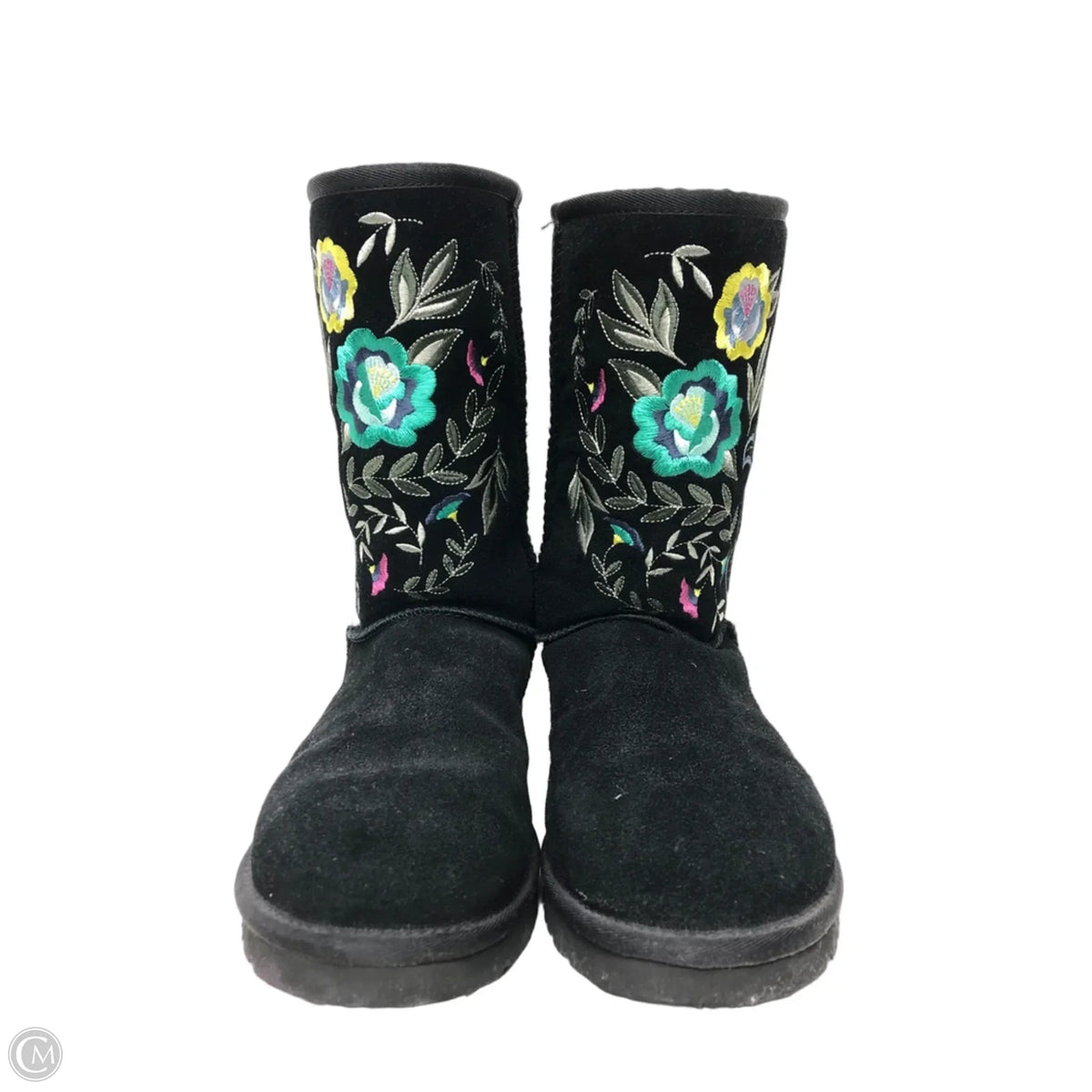Boots Ankle Flats By Ugg In Black, Size: 9
