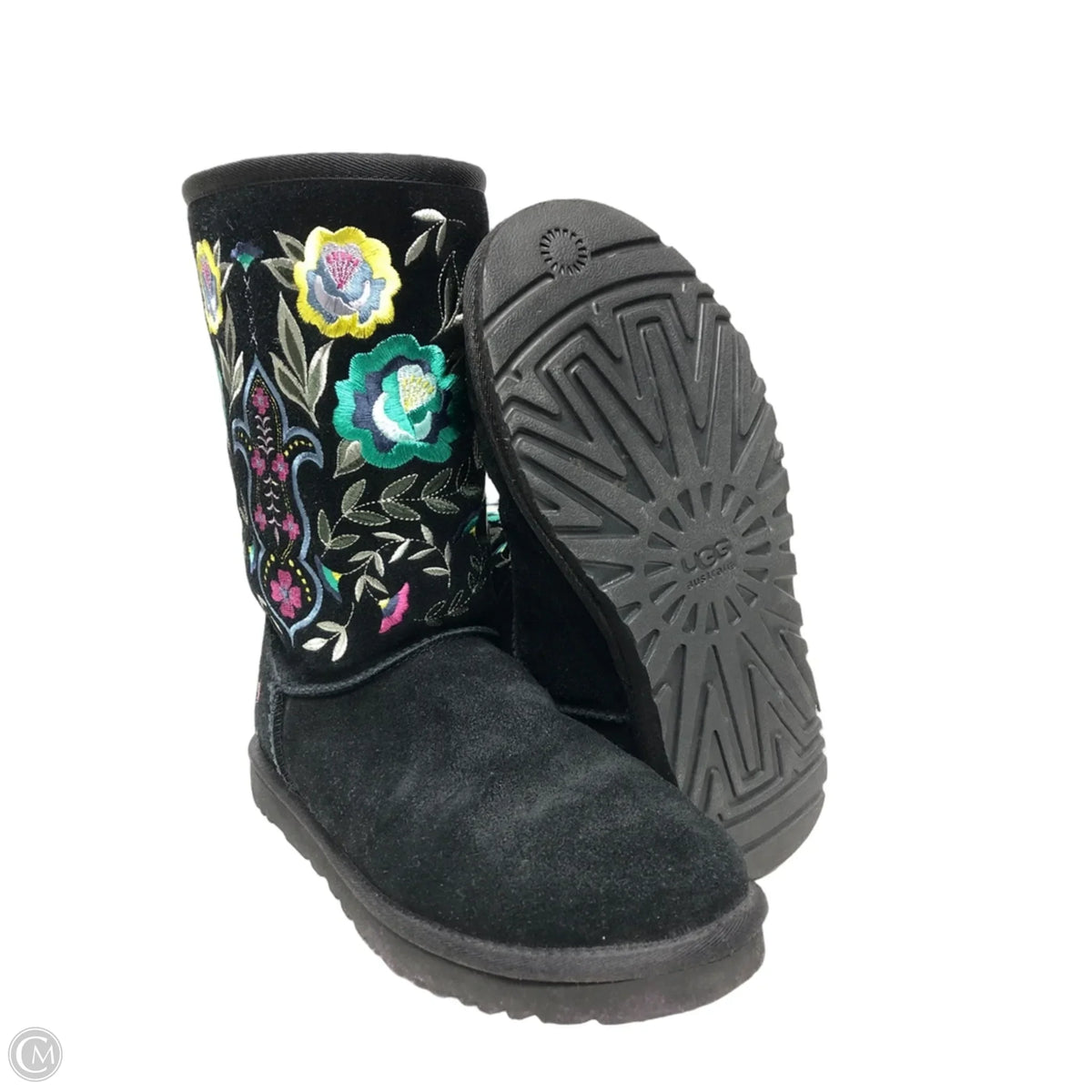 Boots Ankle Flats By Ugg In Black, Size: 9