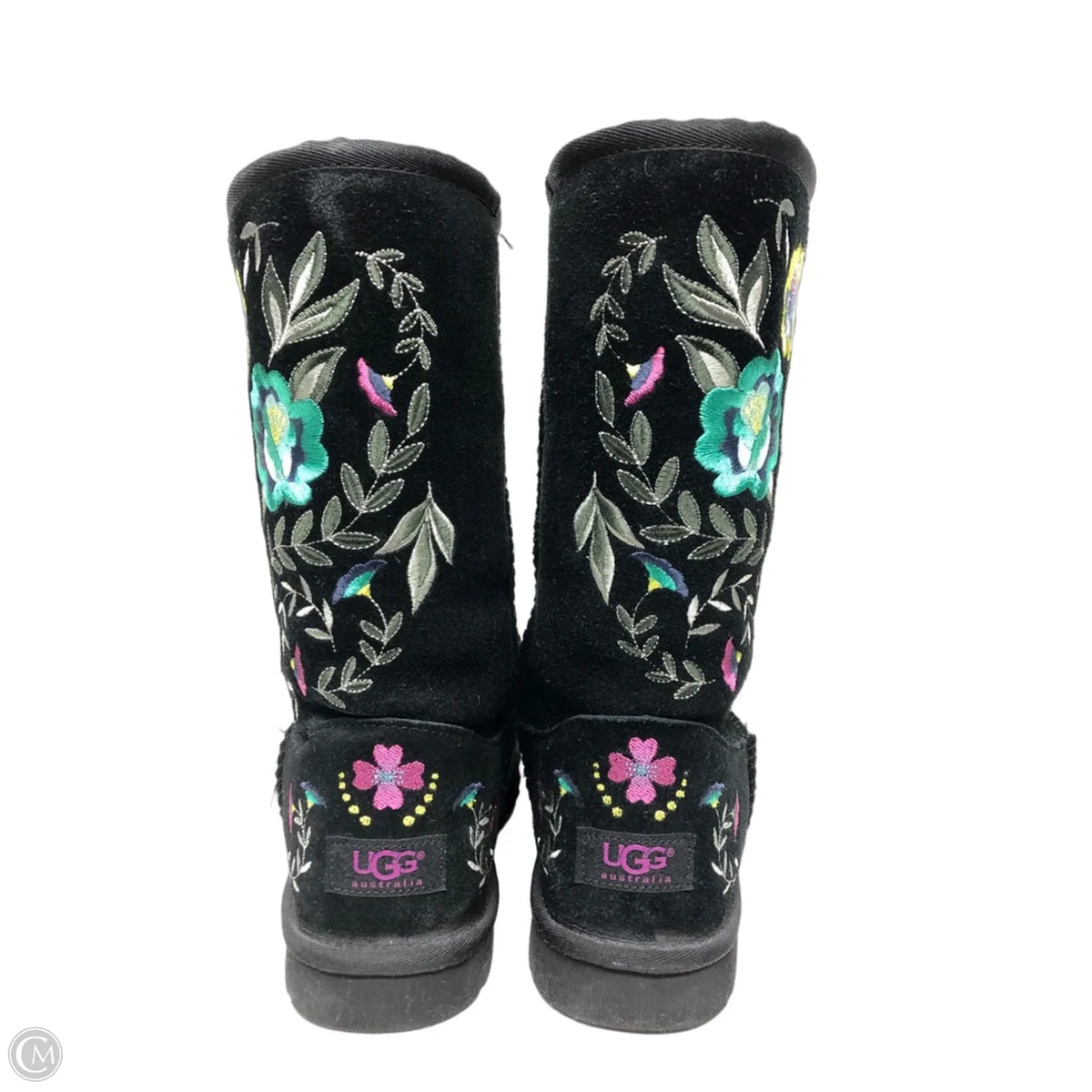 Boots Ankle Flats By Ugg In Black, Size: 9