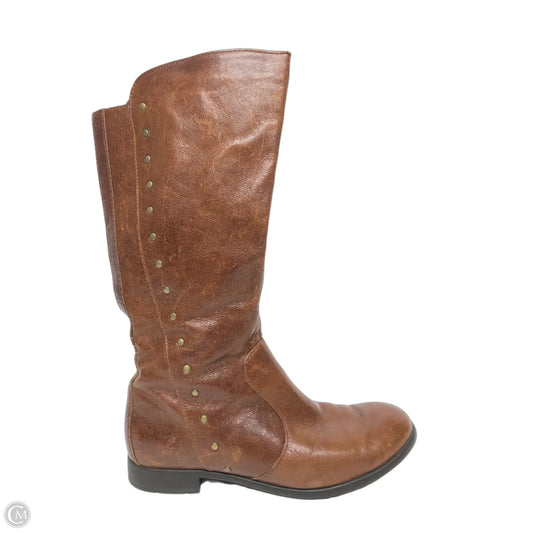 Boots Knee Flats By Born In Brown, Size: 7.5