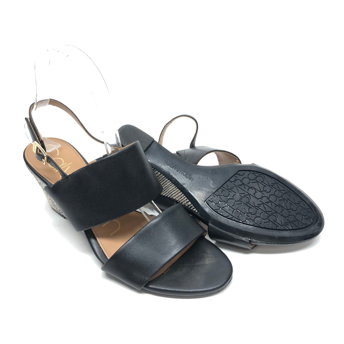 Sandals Heels Wedge By Calvin Klein  Size: 7.5