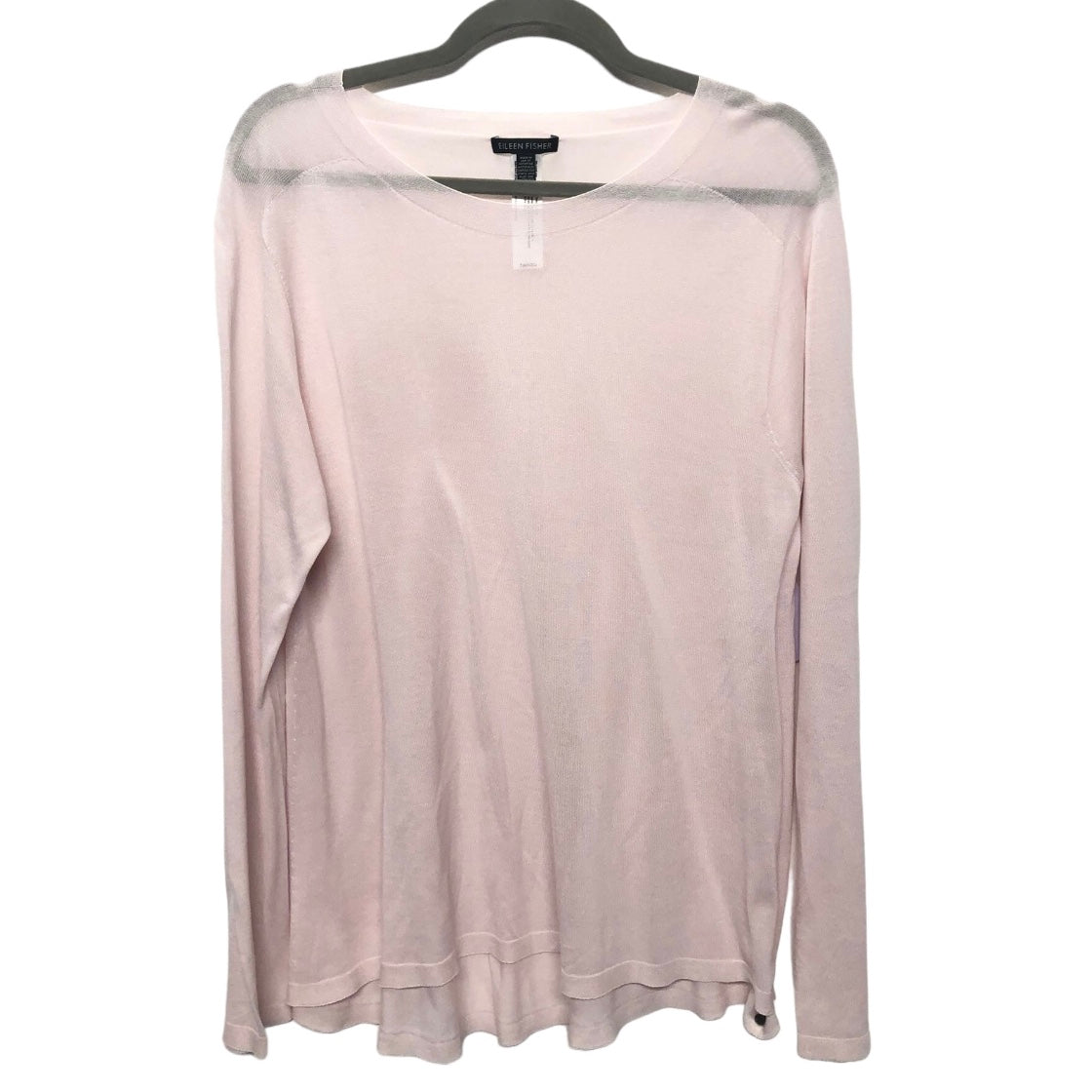 Pink Top Long Sleeve Eileen Fisher, Size L