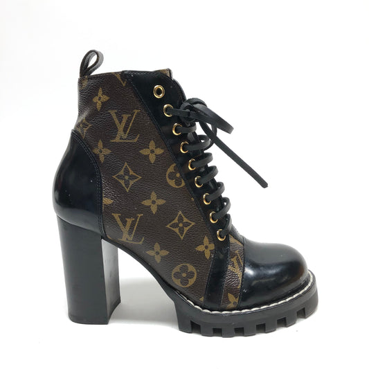 Boots Luxury Designer By Louis Vuitton  Size: 6.5