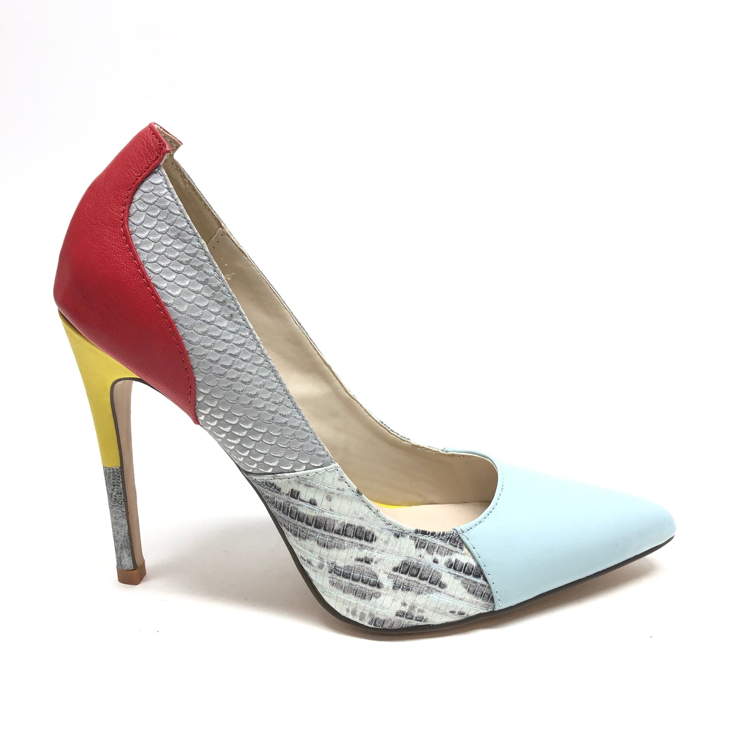 Blue & Red Shoes Heels Stiletto Aldo, Size 6