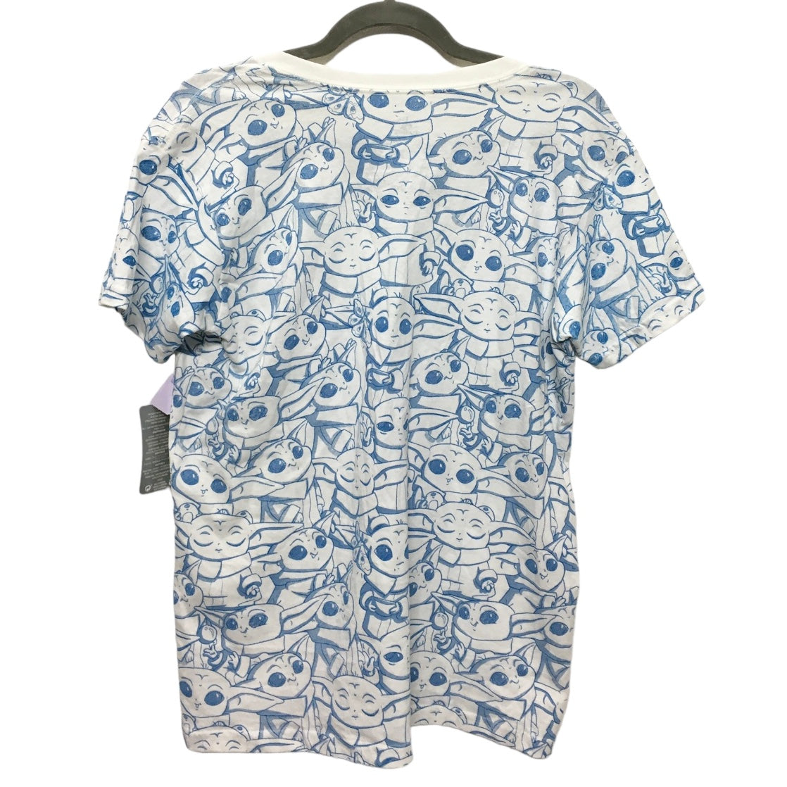 Blue & White Top Short Sleeve Disney Store, Size M