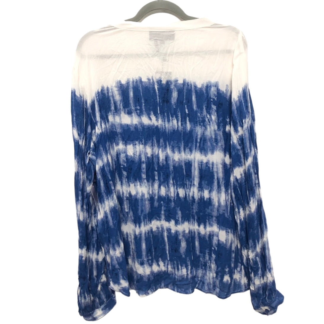 Blue & White Blouse Long Sleeve Dkny, Size Xl