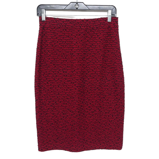 Black & Red Skirt Designer St John Collection, Size 4