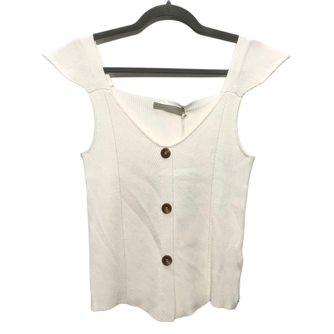 White Top Sleeveless Cmb, Size L