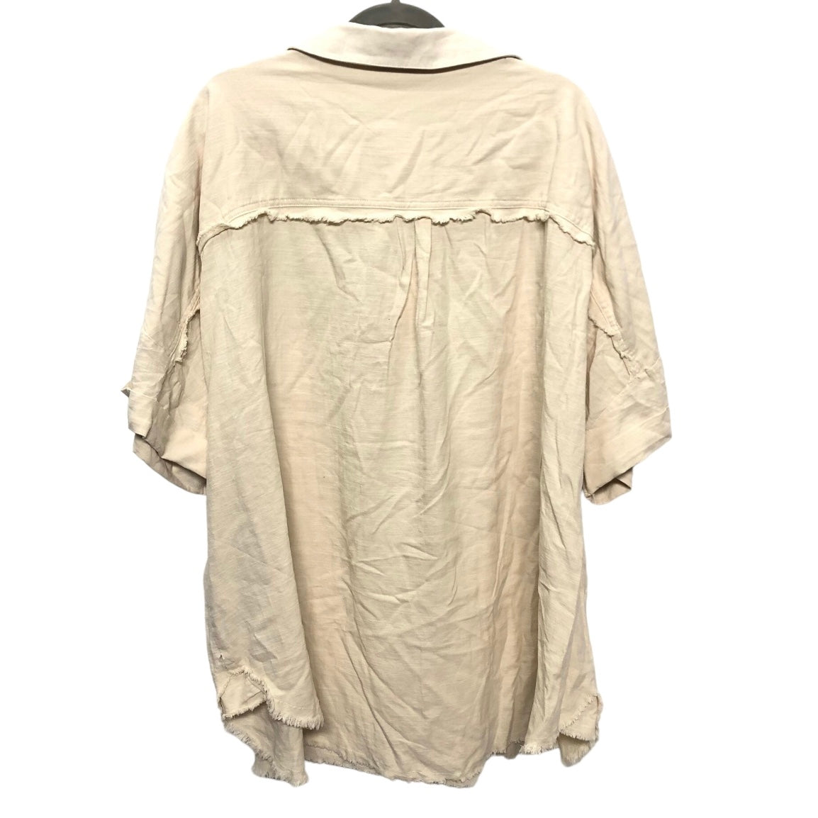 Cream Tunic Short Sleeve Davi & Dani, Size L